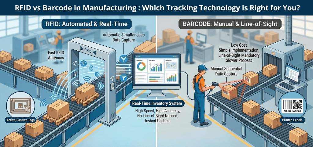 RFID vs Barcode in Manufacturing: Which to Choose?