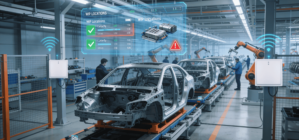 WIP Tracking & Sequencing with RFID Tags for JIT and JIS Manufacturing